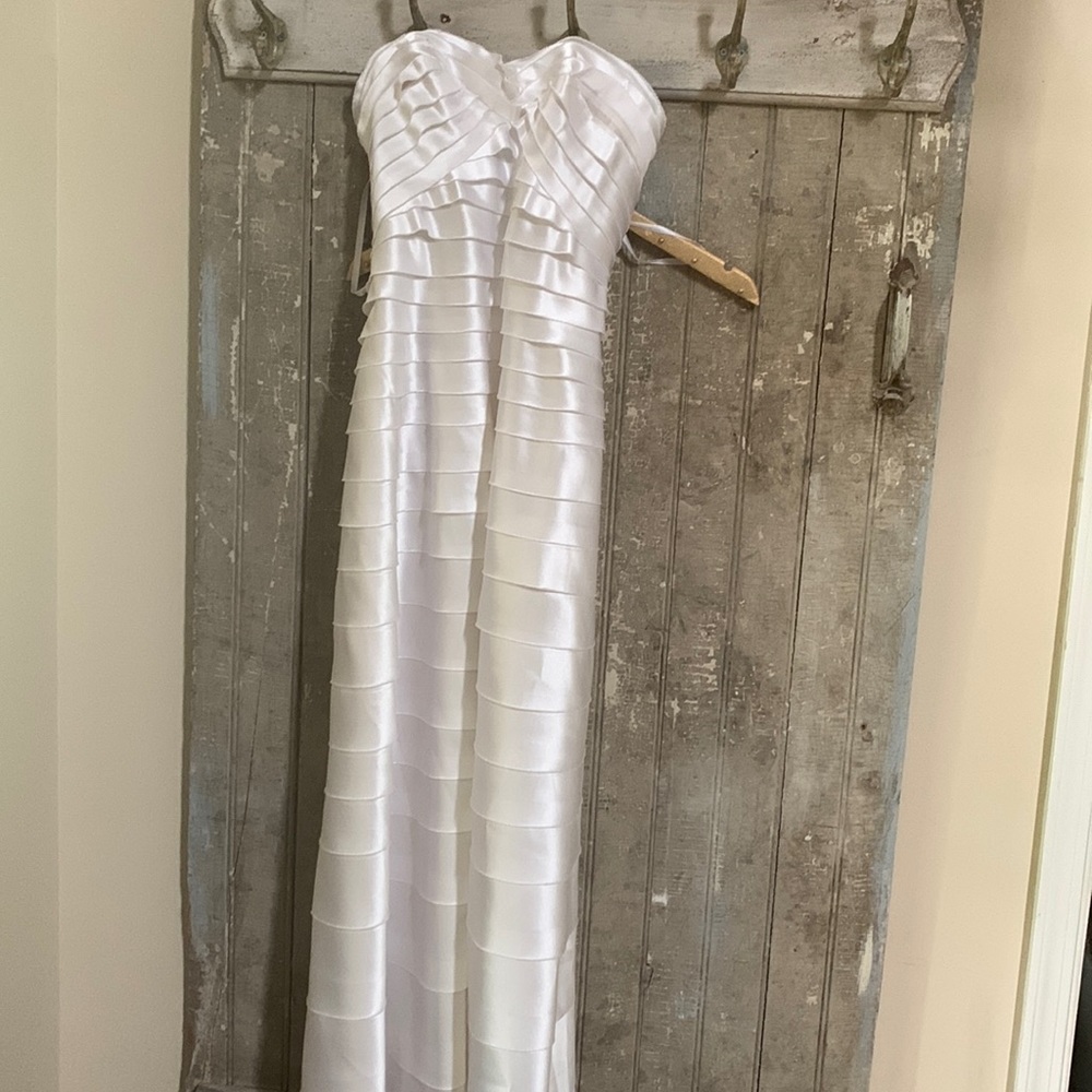 BCBG white gown